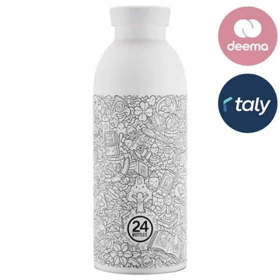 Insulated Water Bottle 500 ml - White